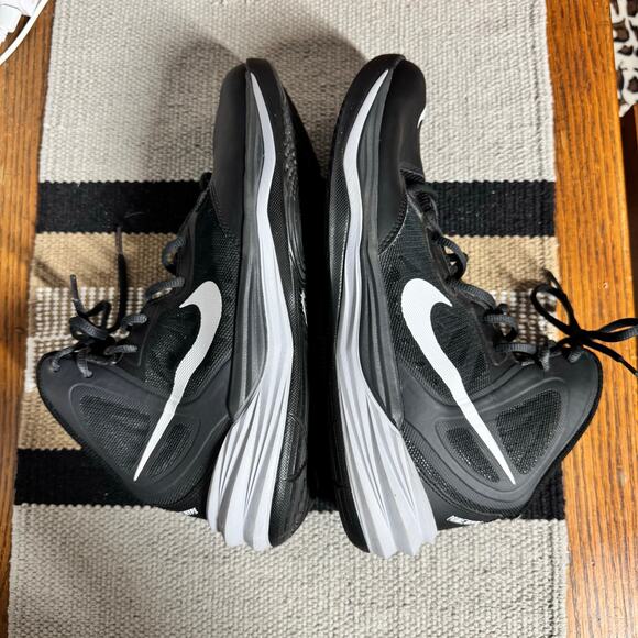 Nike Prime Hype DF Basketball Shoes Sneakers Mens 10.5 Black White 683705-002 - Picture 4 of 10